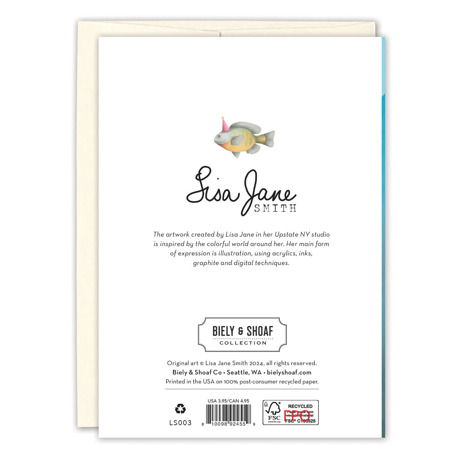 Biely & Shoaf – postal de parabéns por atacado – Cartão de aniversário de pesca2