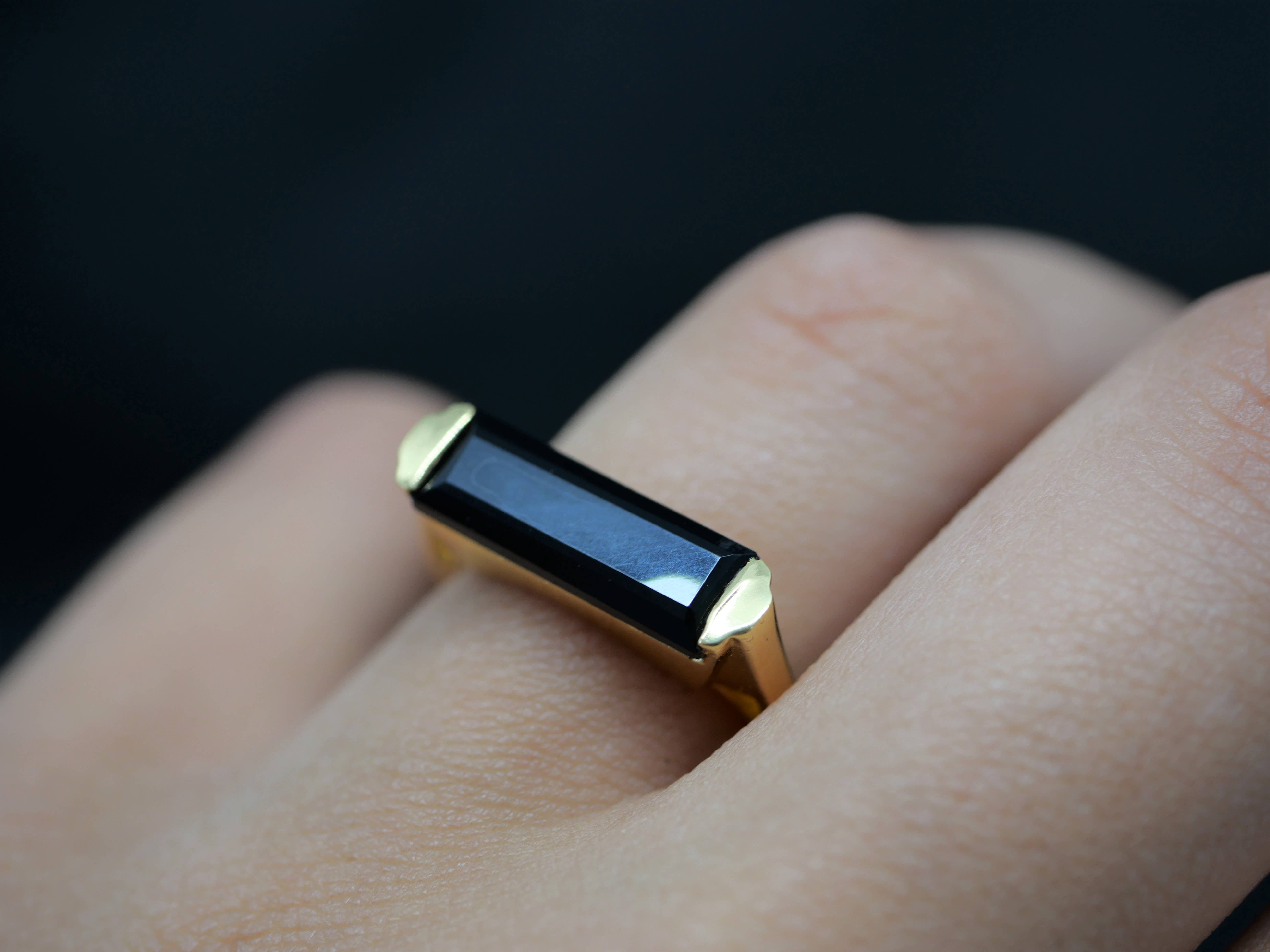 Atelier Leblanc - Wholesale Single Stone/Solitaire Ring - Finesse Onyx Ring2