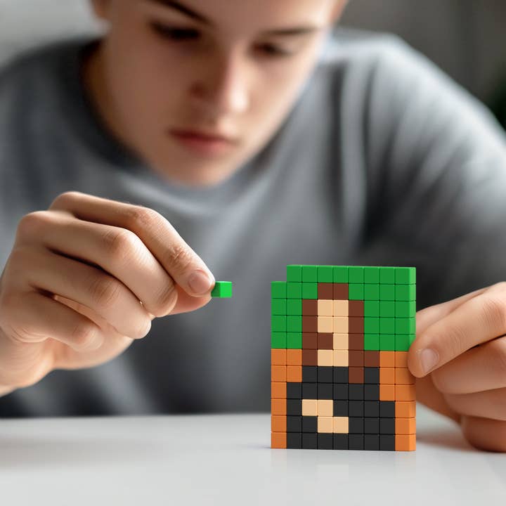 PIXIO - Wholesale Building Set - Kids - Masterpieces Leonardo Da Vinci - 100pc Magnetic Set2