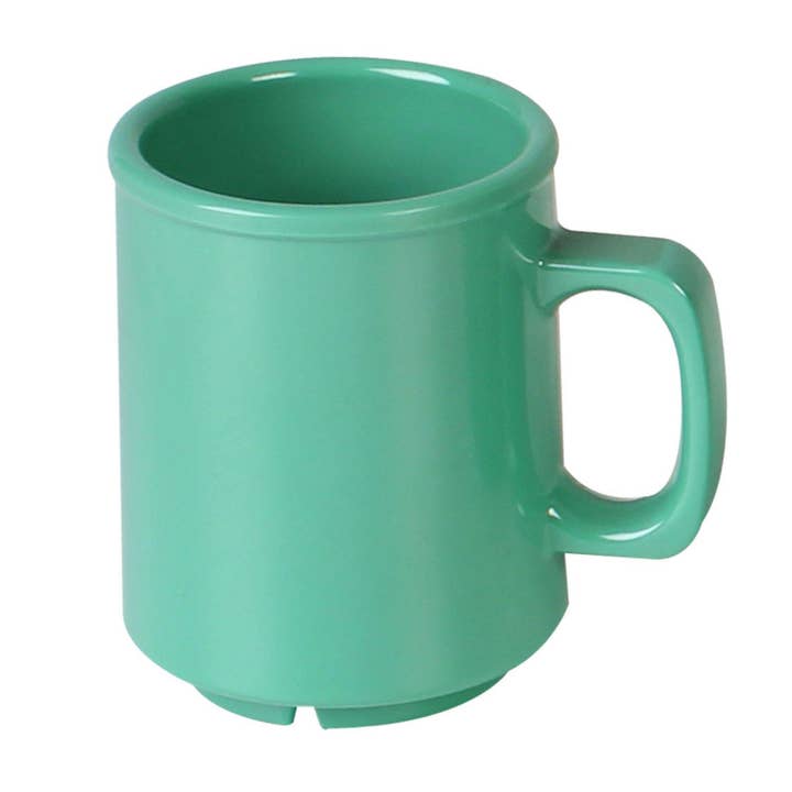 8 Oz. Mug, Green, Melamine, 12/PK for wholesale by KT Supply