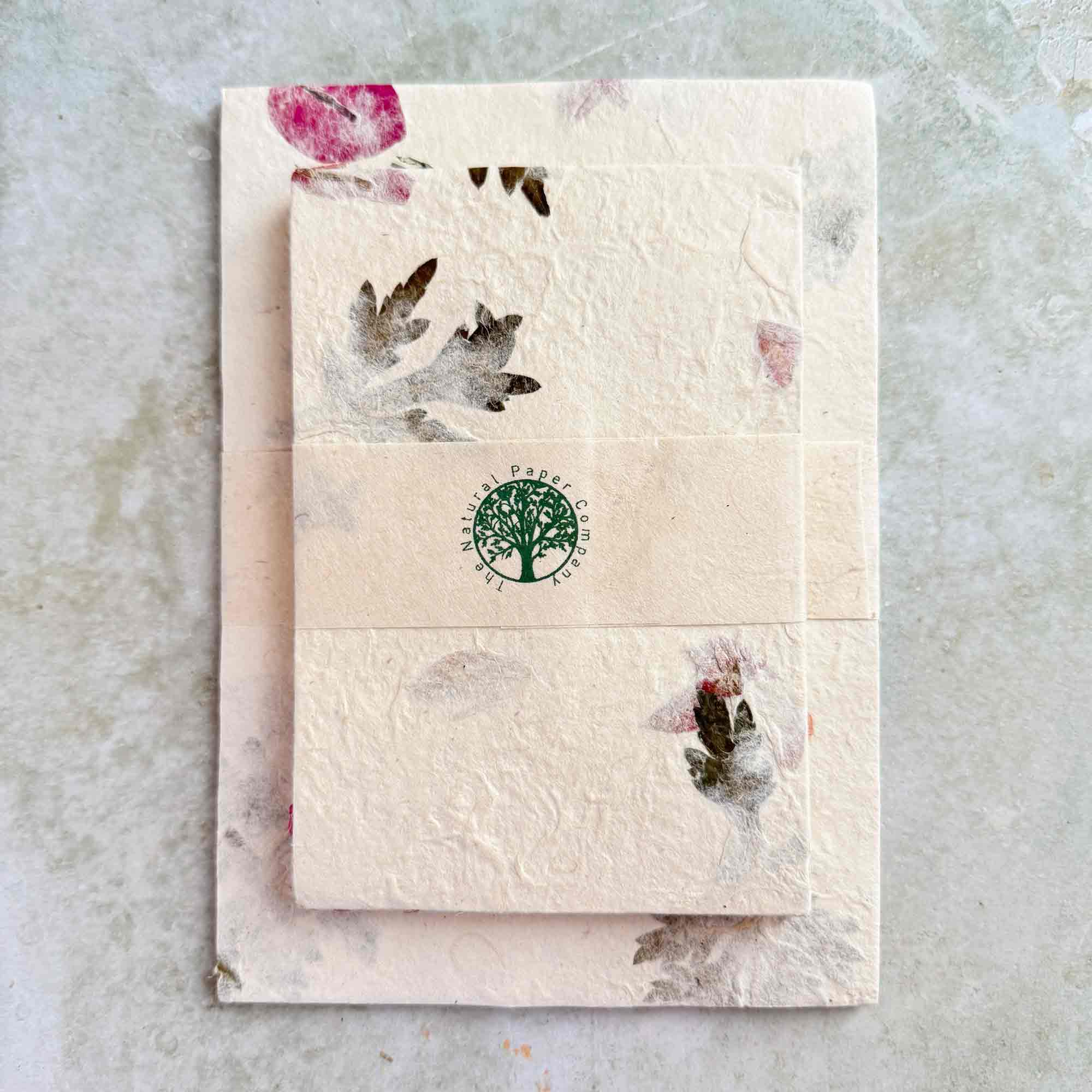 The Natural Paper Company – Conjunto de notas por atacado – Papel e Envelopes Artesanais de Lokta do Nepal - Artemísia & Buganvília0