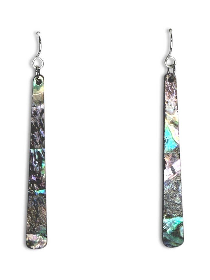 Abaloneskal-øreringe for engroshandel hos Lynnmade