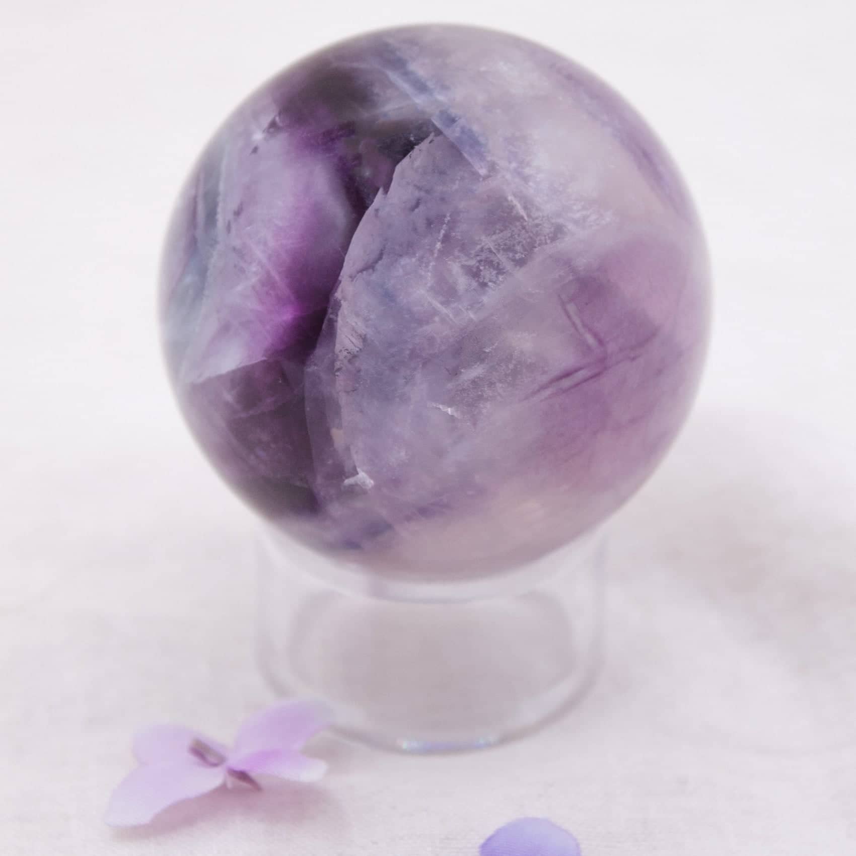 Tiny Rituals - Wholesale Spiritual Stone/Crystal - Rare Rainbow Fluorite Spheres - AAA Premium Quality82