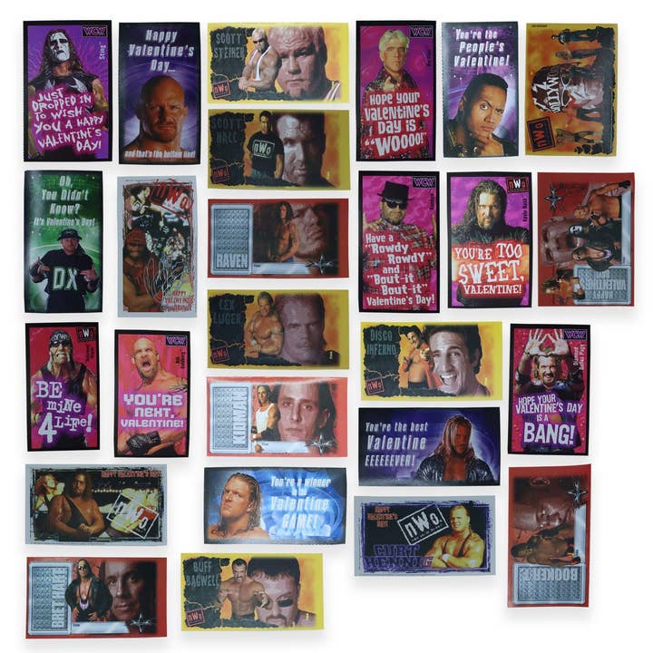 Vintage Wrestling Valentijnsdagkaarten voor wholesale door Hungry Ghost Press