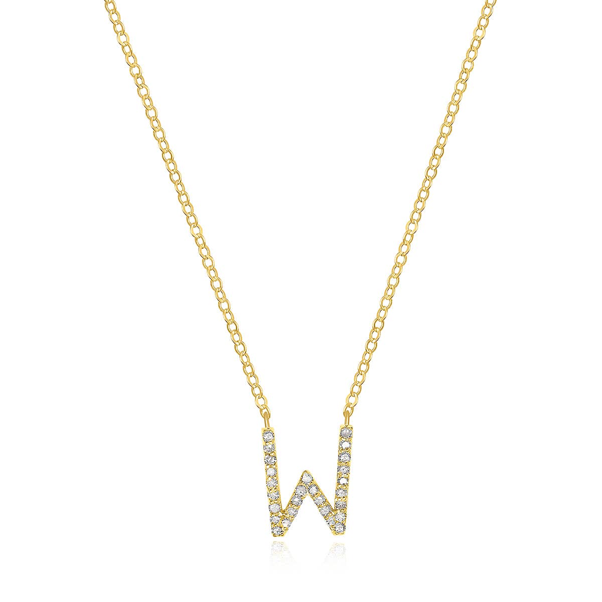 Amelia Rose Jewelry - Vendita all'ingrosso Collana con ciondolo/pendaglio - Collana con iniziale in diamanti pavé oro - Una delle preferite di Oprah22