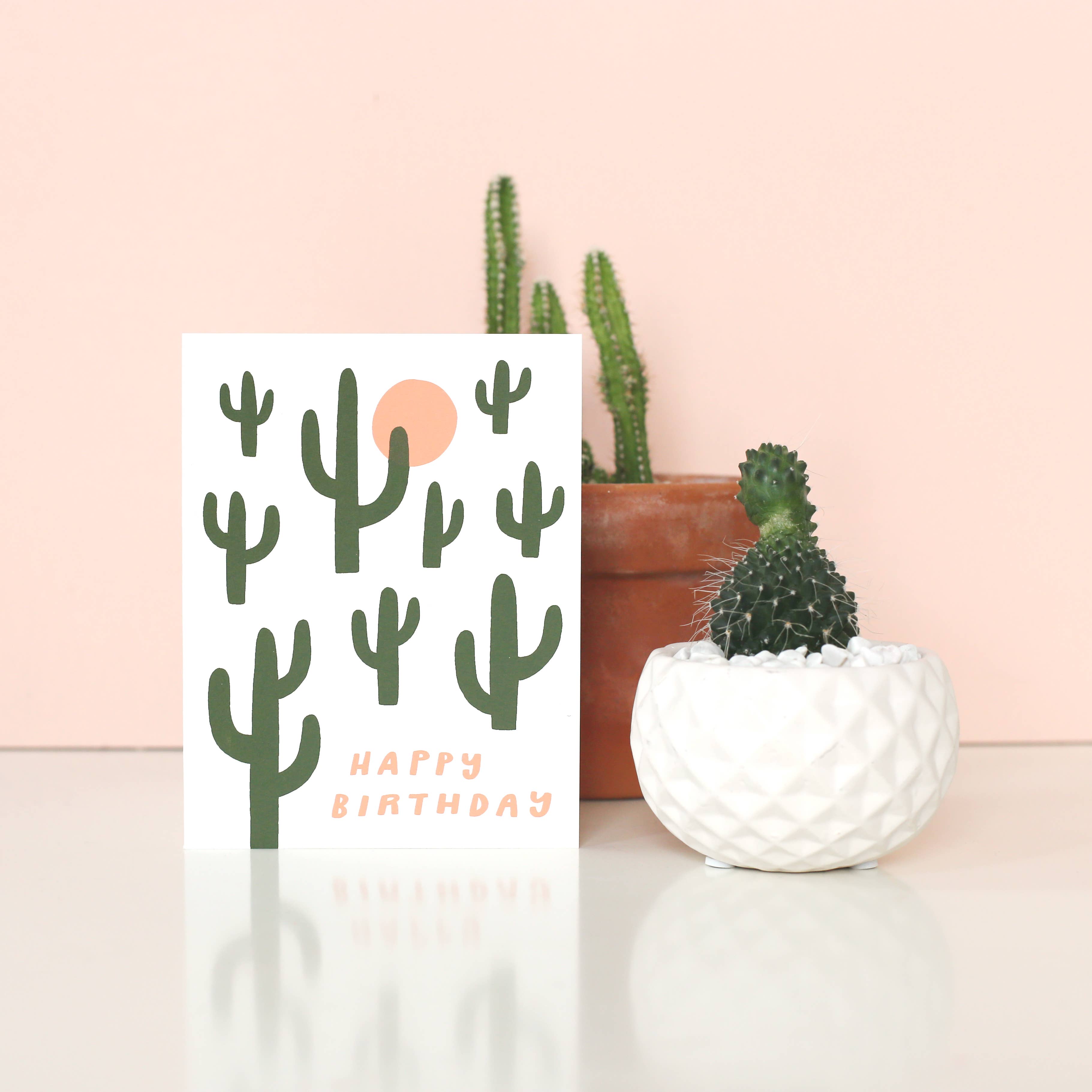 Worthwhile Paper - Wholesale Birthday Card - Cactus Birthday Card1