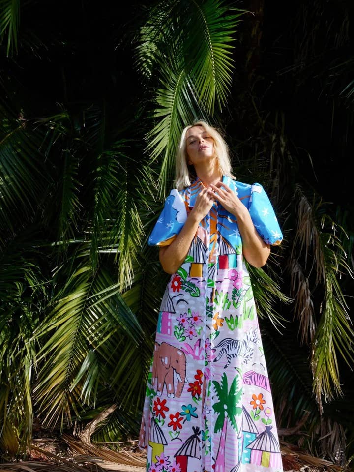 Pattern 2025 NEW Linen Print Dress EuroStyle for Beyond for wholesale on Faire6