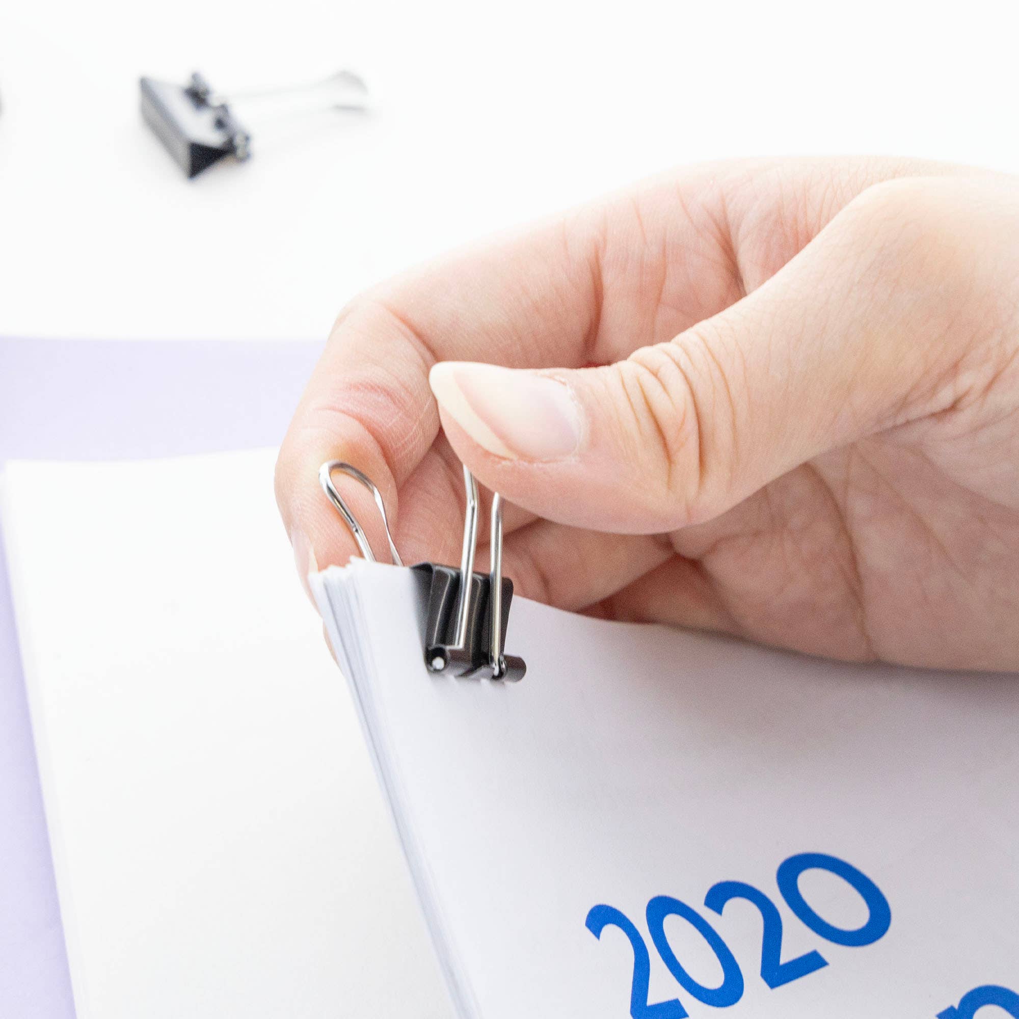 BAZIC Products - Wholesale Binderclip - Small 3/4" (19mm) Black Binder Clip (20/Pack)4