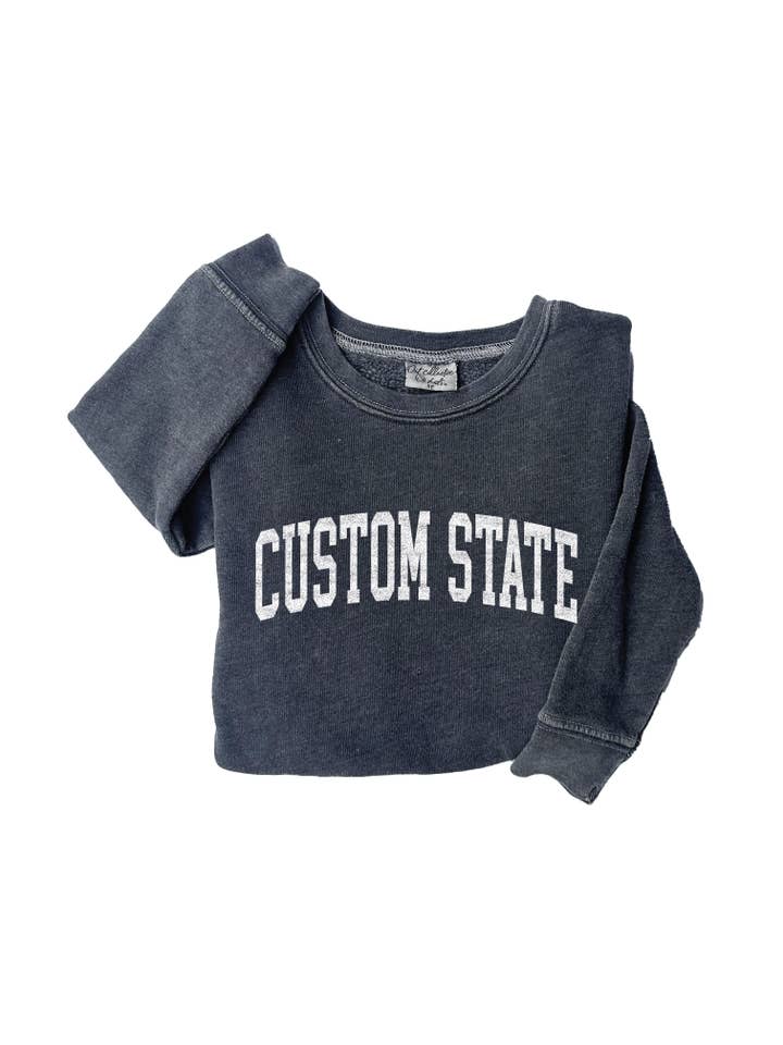 OAT COLLECTIVE - Wholesale Sweatshirt - Kids - CUSTOM STATE Toddler Mineral Graphic Sweatshirt