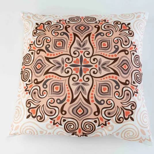Chenille cushion cover Ros - Ethnic shape for wholesale by Superkussens