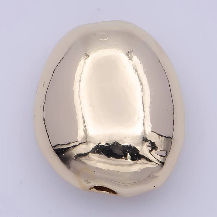 Descobertas de espaçador geométrico oval ouro para joalharia B-120 por atacado de Aim Eternal