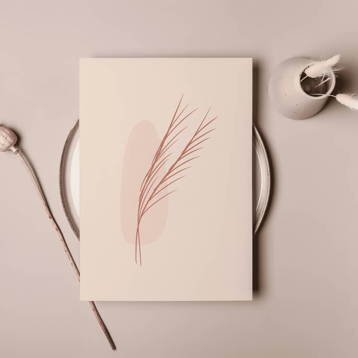 Pink Branches Duo Art Print for wholesale by Coral Cove Studio