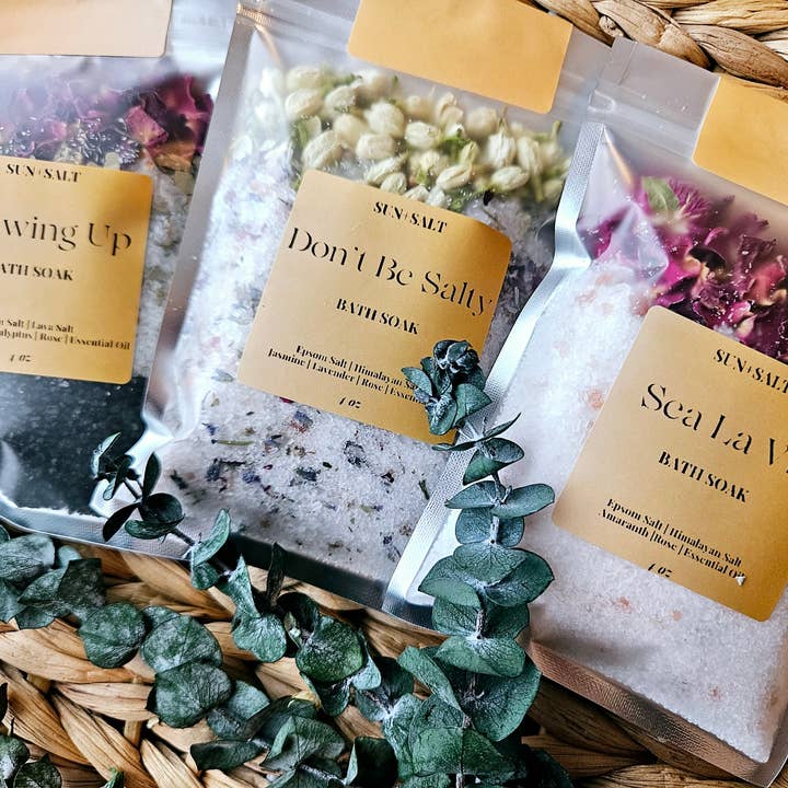 Lux&Lou - Wholesale Bath Salts - Assorted Bath Salts - Bath Soak - Single Use Bundle