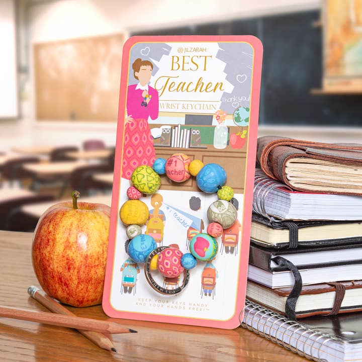 JILZARAH – Engroshandel Nøglering - Dame – Bedste Lærer Carded Wrist nøglering0