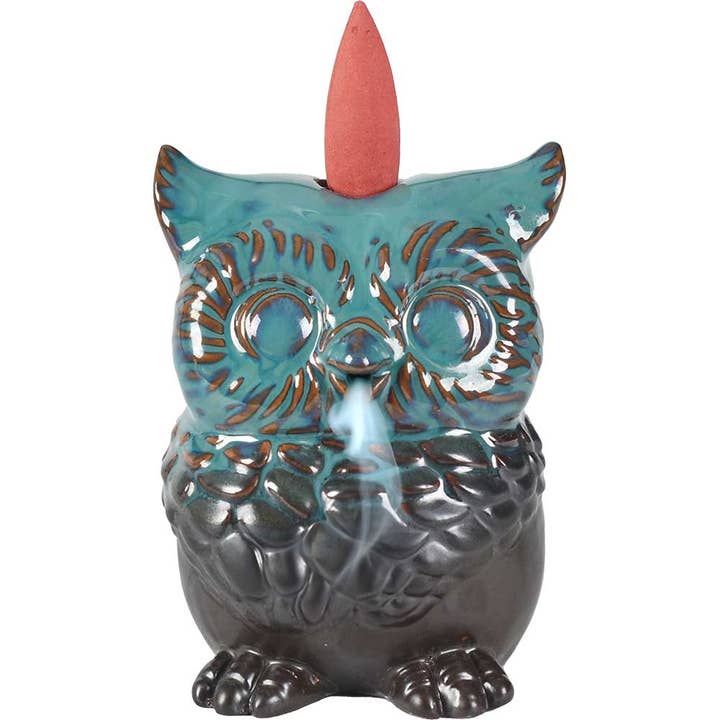 Ceramic Backflow Incense Burner - Owl for wholesale by Kheops International