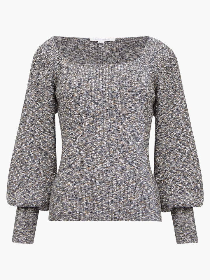 Great Plains London – wholesale Knitted jumper – Women′s – Autumn Marl Knit Square Nk Jmp