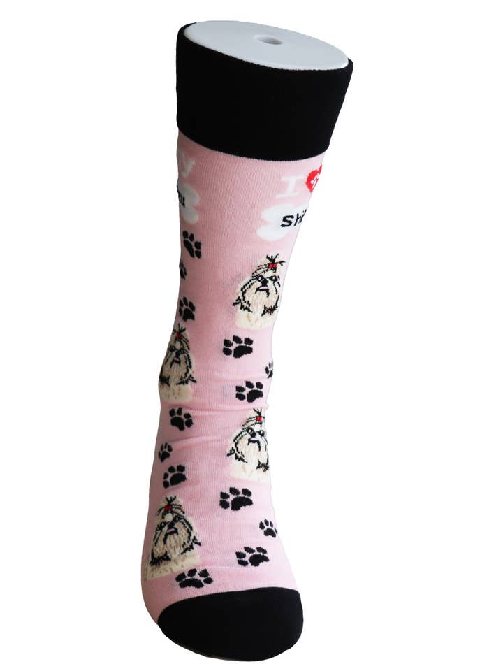 SoXcellent - Wholesale Socks - Unisex - I Love Dogs Shih Tzu Unisex Funny Socks8