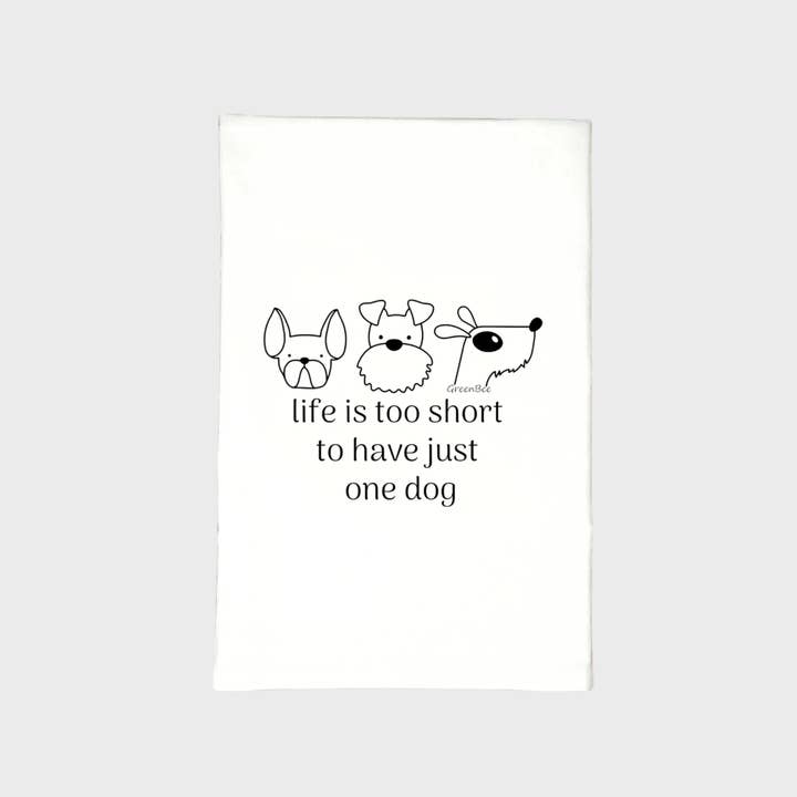 Short Life For One Dog Towel | Tea Towels | Pet Dish Towels and other Purchase Wholesale pet towel. Free Returns & Net 60 Terms on Faire trending on Faire.