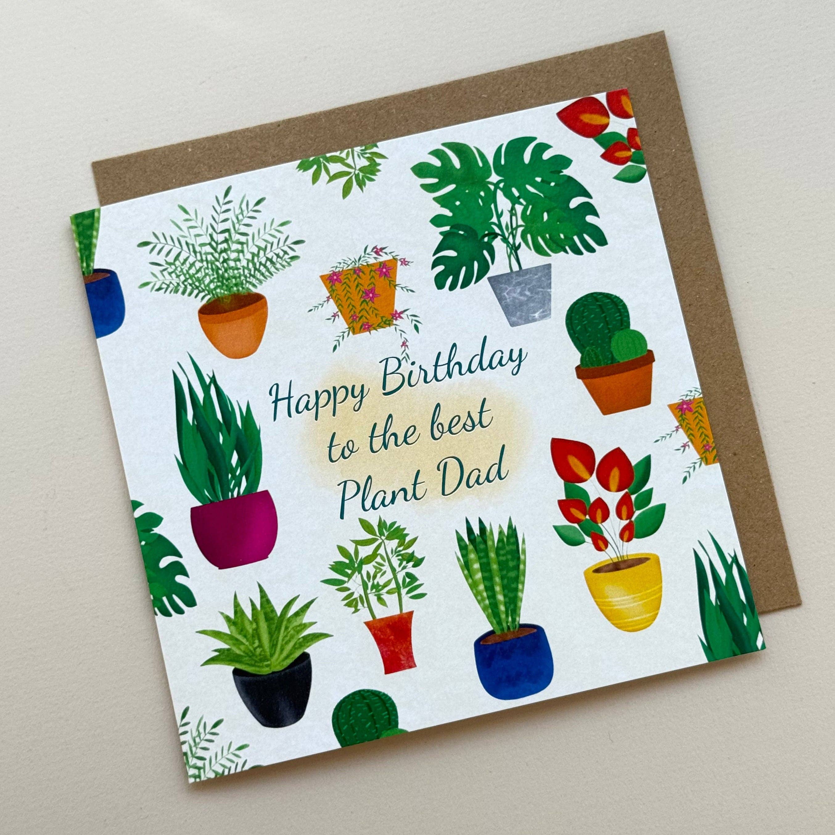 Rainee Collections – wholesale Birthday card – Plant Dad Birthday Card0