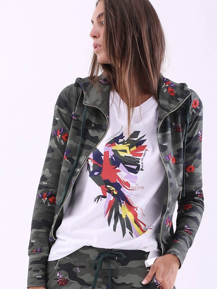 Met M2 ISA Kapuzenjacke mit Reißverschluss und Camouflage-Muster für den Großhandel von Met