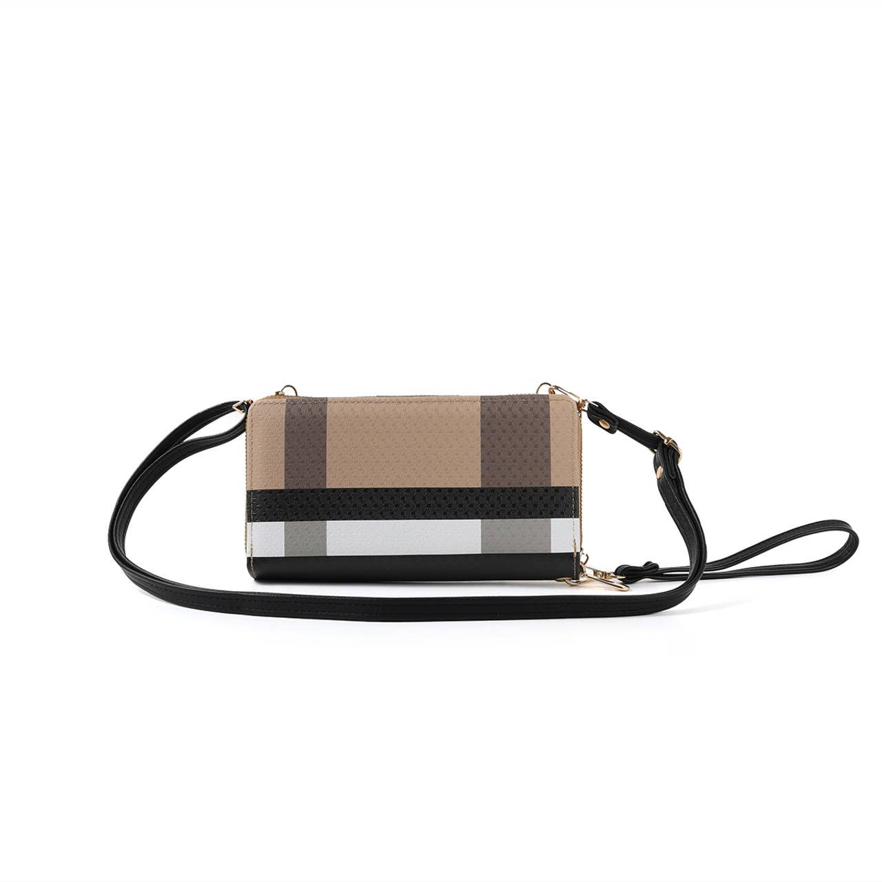 Selini New York - Vente Portefeuille – femme - Portefeuille à bandoulière en tartan pour femmes - LWBG12041