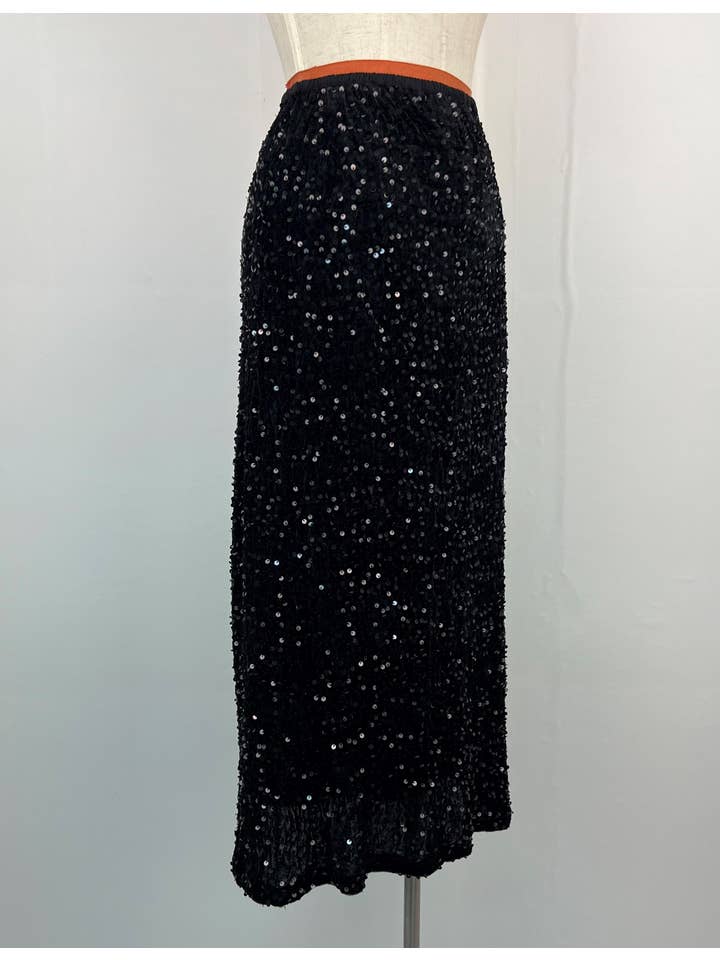 aikha - Wholesale Skirt - Women's - Sequined Skirt(07-3572)1