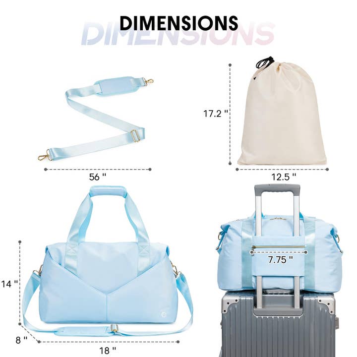 wandf - Wholesale Weekender Bag - Women's - Underseat Carry-on Luggage Duffel Bag Weekender Overnight41