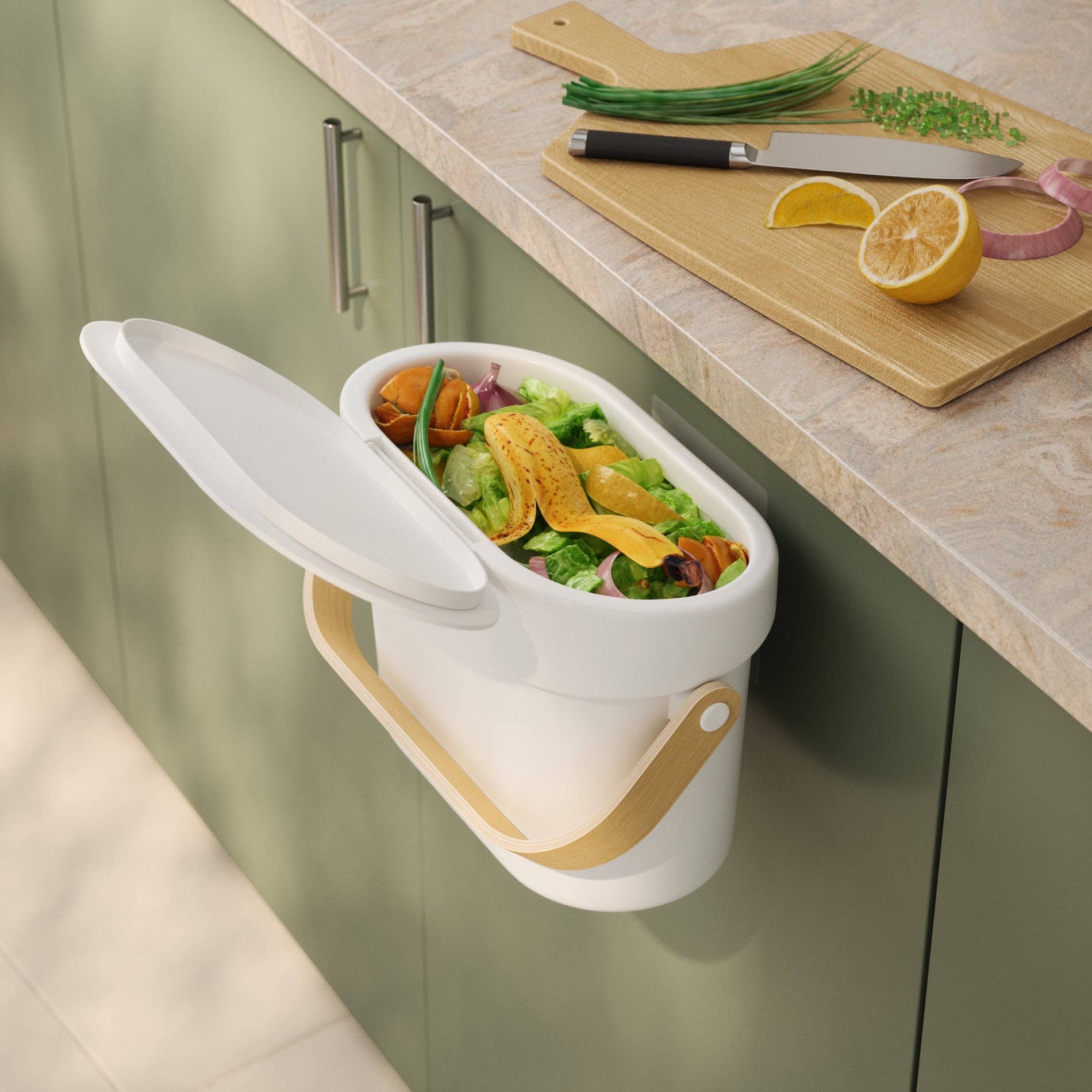 Blanc-naturel Bac à compost Bellwood en vente sur Faire2