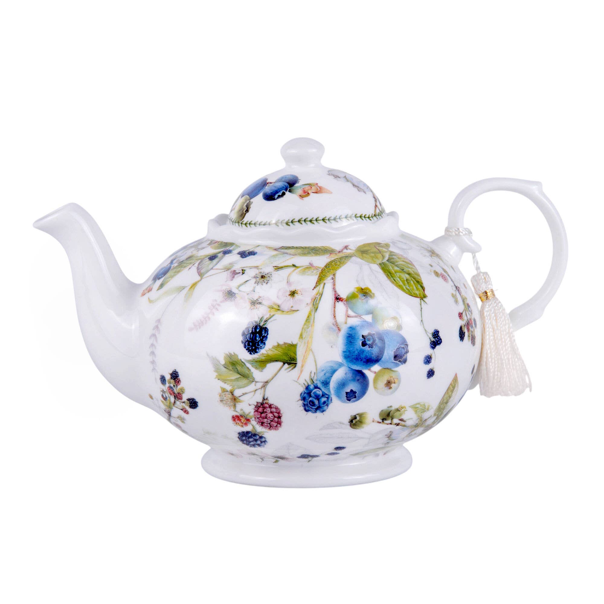 STP - Wholesale Tea Pot - Wild Berries Porcelain Teapot in Gift Box3