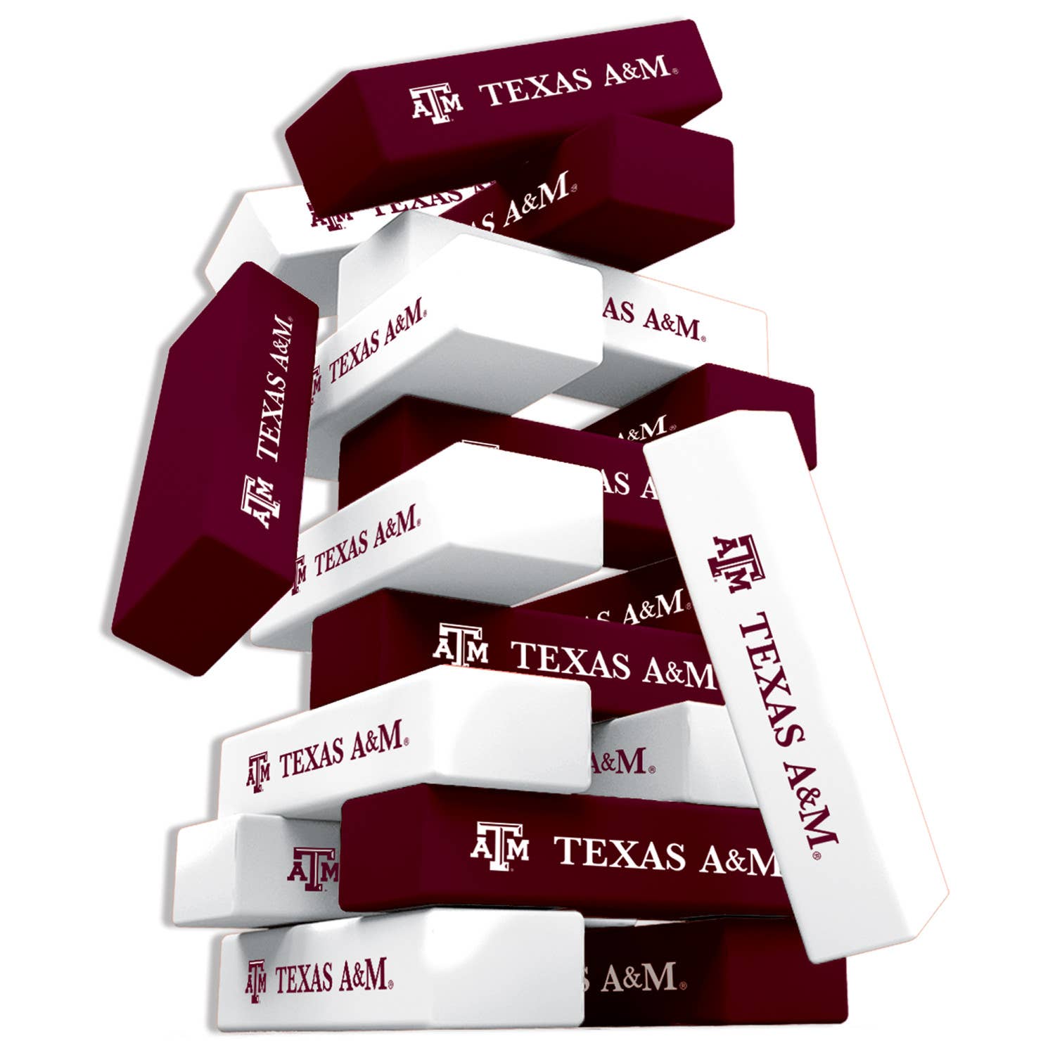 Masterpieces Puzzles - Wholesale Stacking Game - Texas A&M Aggies Tumble Tower1