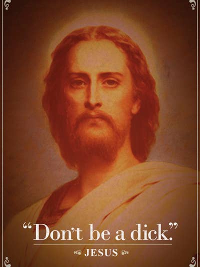 Jesus - Don't be a Dick - 24x36 Poster for wholesale by Pyramid America