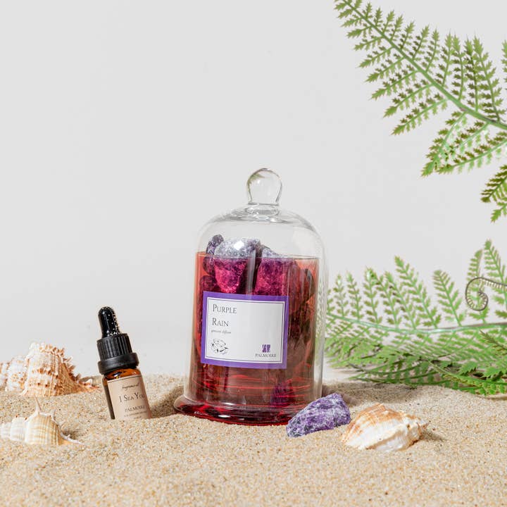 Palmoire Home Fragrance – wholesale Doftpinnar – Purple Rain ädelstensdiffusor med lavendel och jasmin2