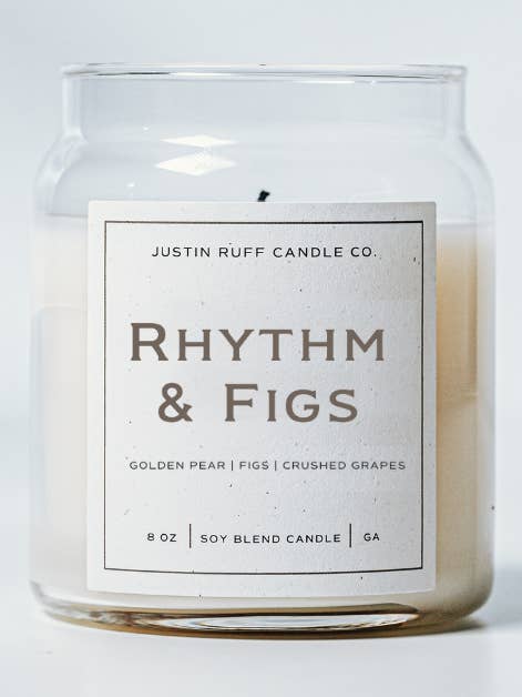 Rhythm & Figs for wholesale by Justin Ruff Candle Co,