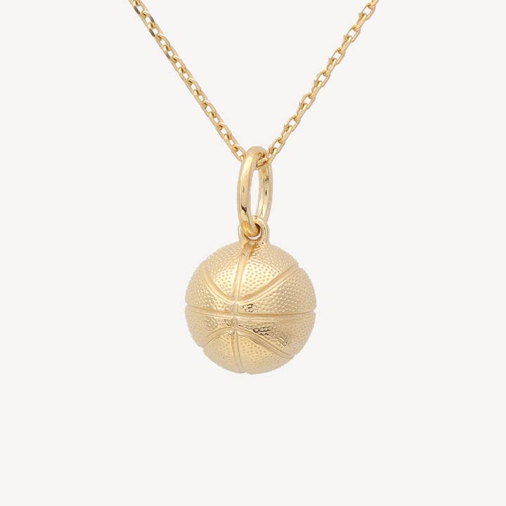 Hoop Dreams Basketball Necklace for wholesale by HYE JANE