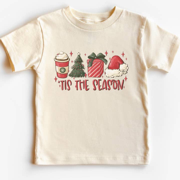 Chemise de Noël pour enfants, t-shirt de Noël, arbres bohèmes pour tout-petits pour la vente par P E T I T R U E