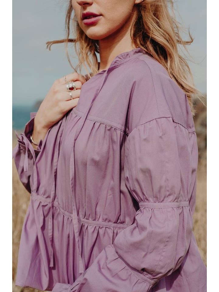 MANU-THELABEL - Wholesale Blouse – Women’s - LILA Organic Cotton Top1