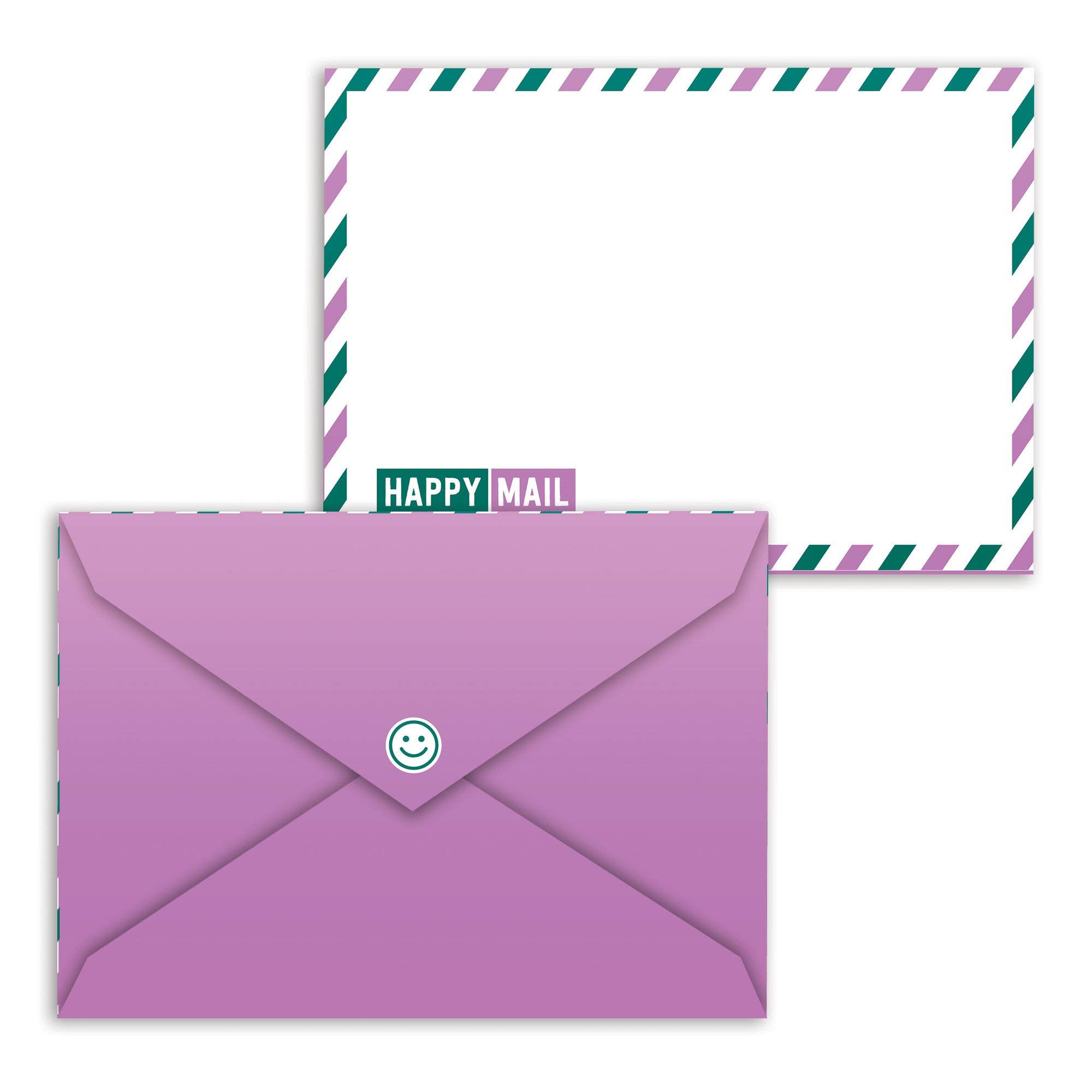 Pipsticks - Wholesale Stationery/Notecard Set - Happy Mail Medley Notecard Pack (12ct)18