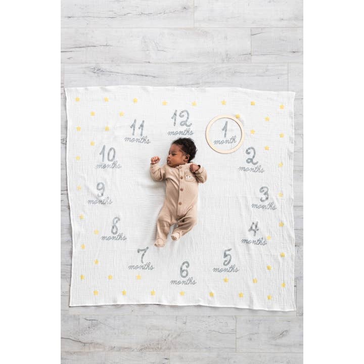 Pearhead - Wholesale Milestone Blanket - Kids & Baby - Hello World Milestone Blanket & Prop10