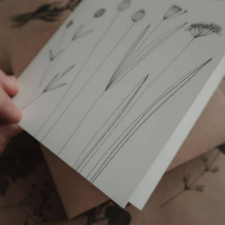 MyDesignPictures - Wholesale Everyday Greeting Card - Graphical Floral Card Folded Card