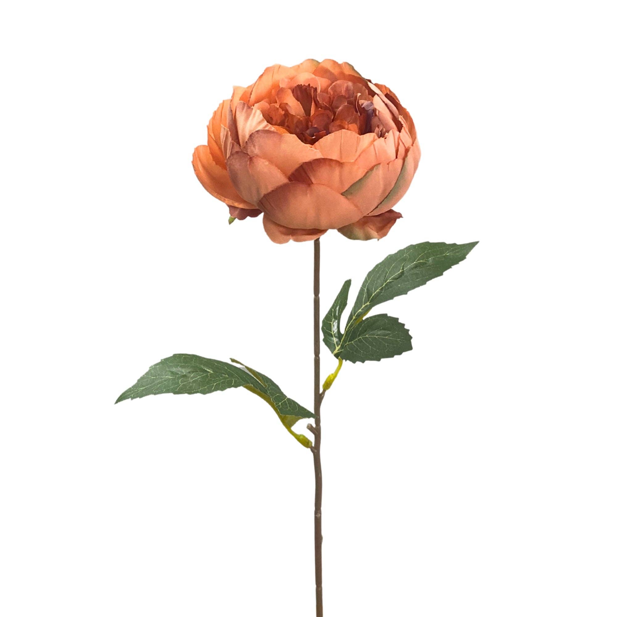 David Christopher's Collection - Wholesale Artificial Flowers - Garden Peony Stem 17.5" - Salmon0