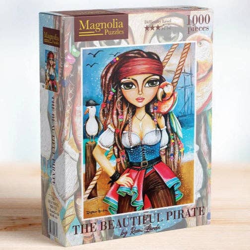 Magnolia 1718 The Beautiful Pirate Romi Lerda Special Edition 1000pc Jigsaw Puzzle for wholesale by The Weekend Hub