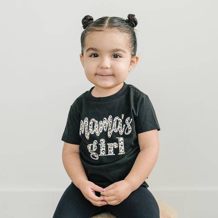 Ice Cream Life - Wholesale Screen-printed t-shirt – Kids - Girls Leopard Print Shirt, Mama's Girl Shirt, Mom Daughter 0