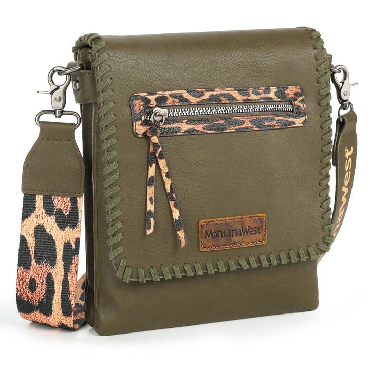 CandBBaby – Engroshandel Crossbodytaske - Dame – Montana West Crossbody-tasker til kvinder med to rum Western Crossbody-taske med printet guitarrem2