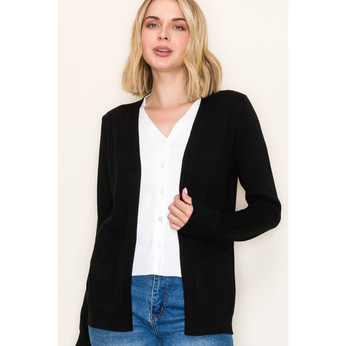 STACCATO - Vendita all'ingrosso Cardigan - Donna - CARDIGAN MAGLIONE SCOLLO A V 2FER11