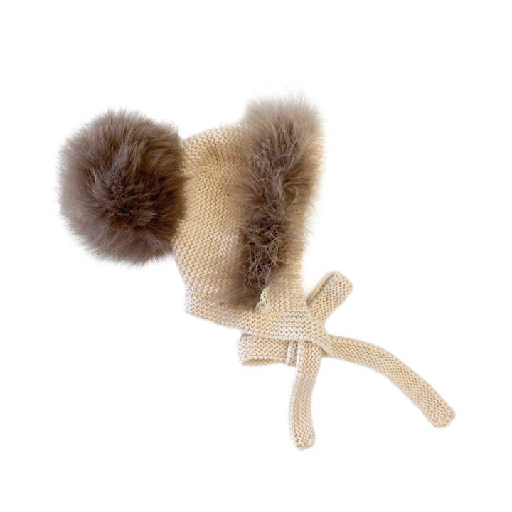 Petite Maison Kids - Wholesale Newborn/Knit Hat - Baby - Lion Bonnet Brown1