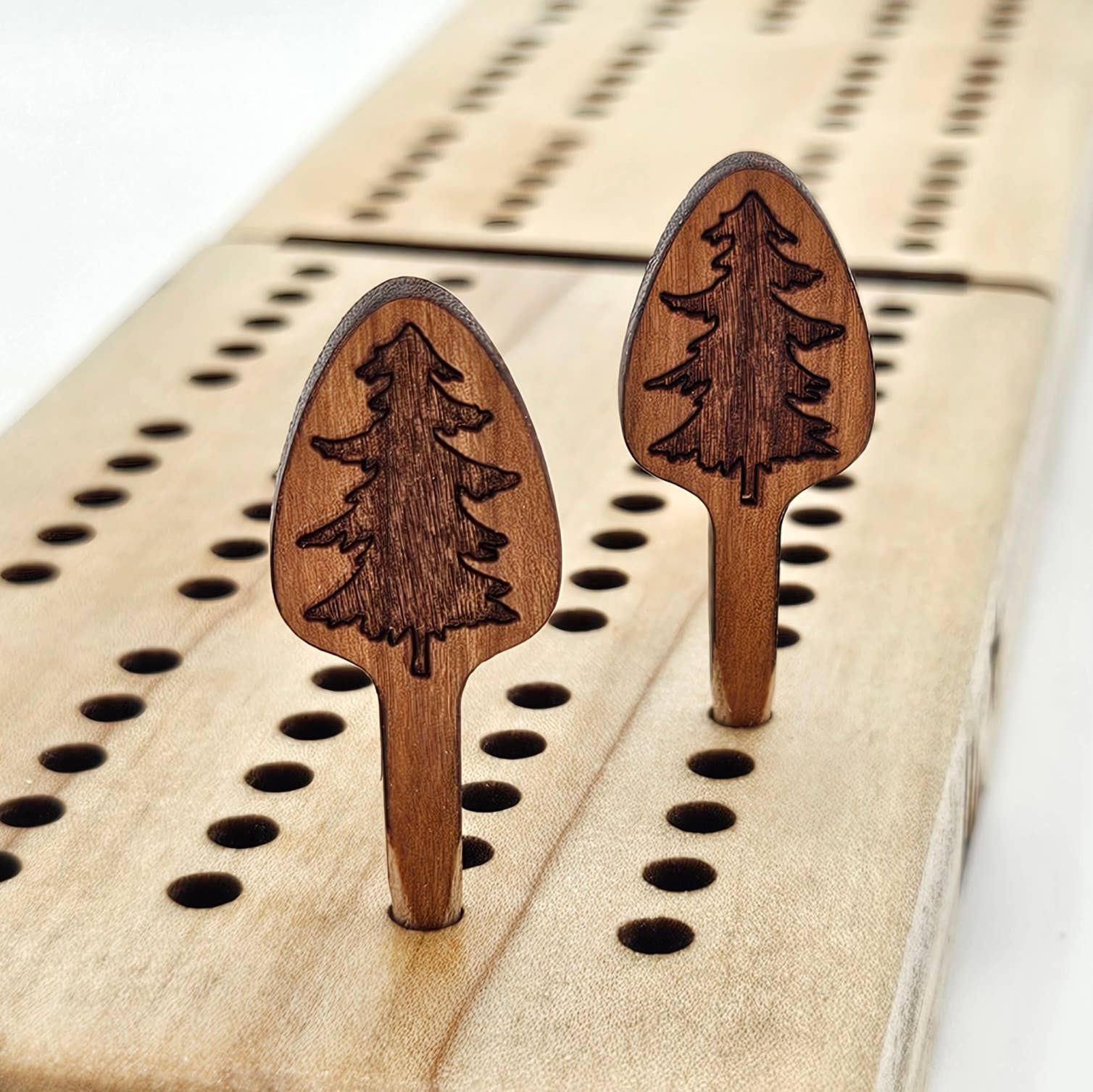 Made and Assembled - Wholesale Board Game - Cribbage Pegs - Pine Tree