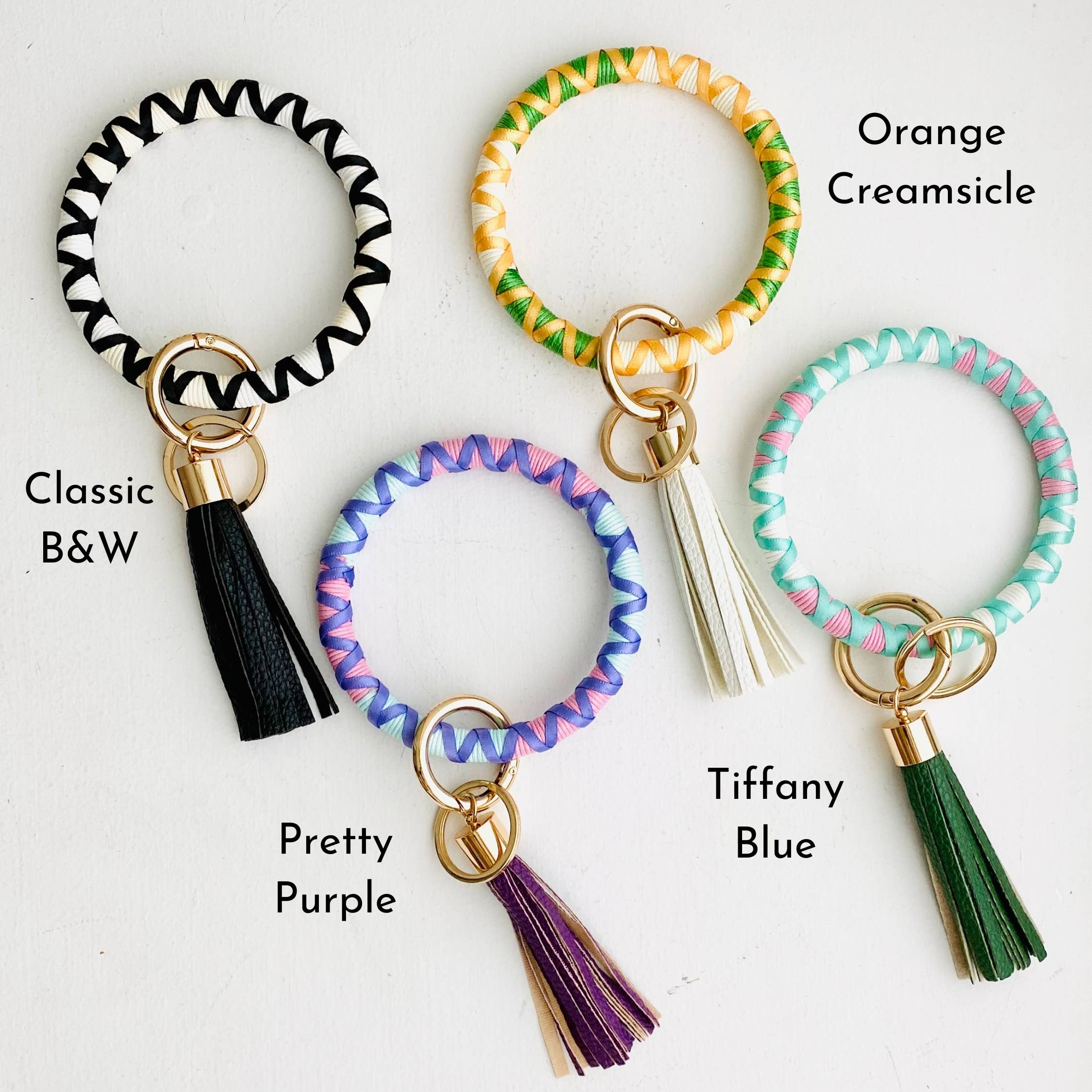 Tiny Gift Society - Venta al por mayor Pulseras llavero - Llavero pulsera bohemia con cinta3