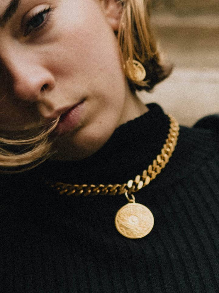 Colar Østerbro com elo grosso (45 cm) por atacado de Nomad Avenue