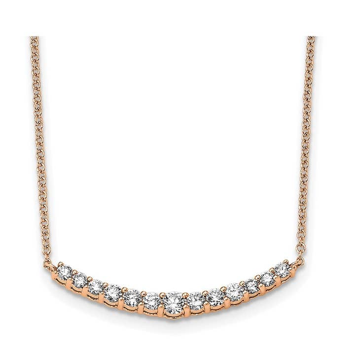 Halsband i guld med laboratorieodlad diamant, komplett bar, 1/2 ct. för wholesale av Fine Diamond