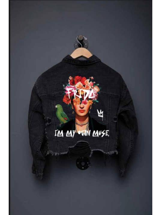 Trio Urban - Wholesale Denim Jacket - Women's - Frida Muse Crop Denim Jacket12